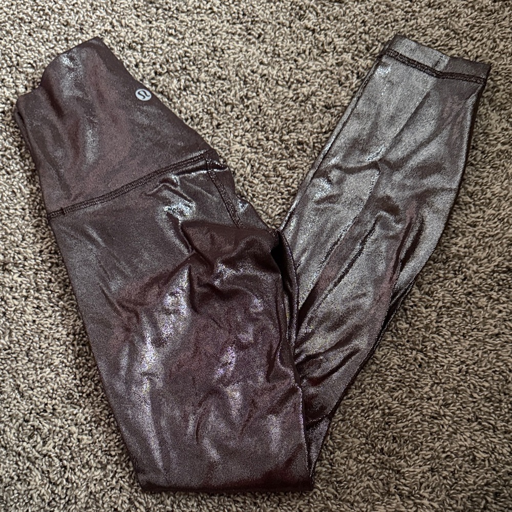 lululemon athletica Shimmering Black Leggings